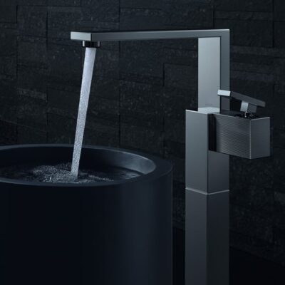 AXOR Edge wastafelkraan met EcoSmart met afsluitbare afvoerplug push open chroom 46041000 7 AXOR Edge wastafelkraan met EcoSmart met afsluitbare afvoerplug push open chroom 46041000 7