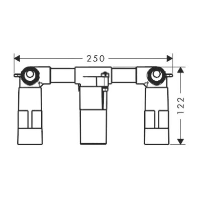 AXOR inbouwdeel voor 3-gats wastafelkraan 18113180 4