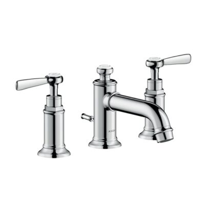 Axor Montreux 3-gats opbouw wastafelmengkraan met hendelgreep en afvoergarnituur 30cm 16535000 10 Axor Montreux 3-gats opbouw wastafelmengkraan met hendelgreep en afvoergarnituur 30cm 16535000 10