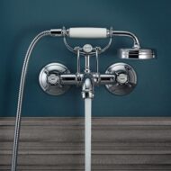 Axor Montreux wandmontage tweegreeps badmengkraan met handdouche chroom 170mm 16540000 Axor Montreux wandmontage tweegreeps badmengkraan met handdouche chroom 170mm 16540000