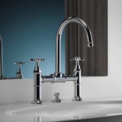 AXOR Montreux wastafelkraan 200 met EcoSmart met trekstang-afvoergarnituur chroom 16510000 4