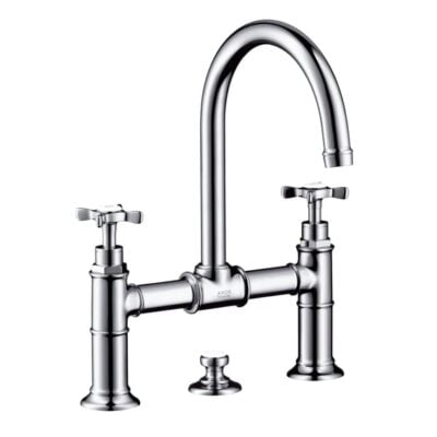 AXOR Montreux wastafelkraan 200 met EcoSmart met trekstang-afvoergarnituur chroom 16510000 6