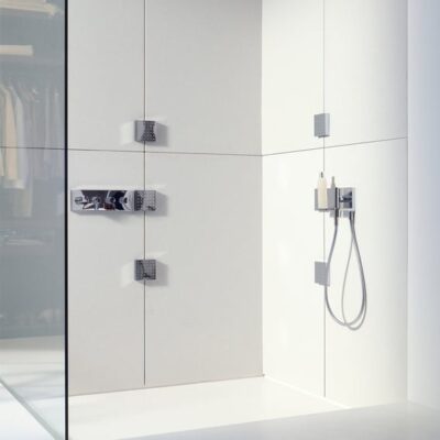 AXOR Starck ShowerCollection hoofddouche 1 straalsoort 120 x 120 mm chroom 28491000 12 AXOR Starck ShowerCollection hoofddouche 1 straalsoort 120 x 120 mm chroom 28491000 12