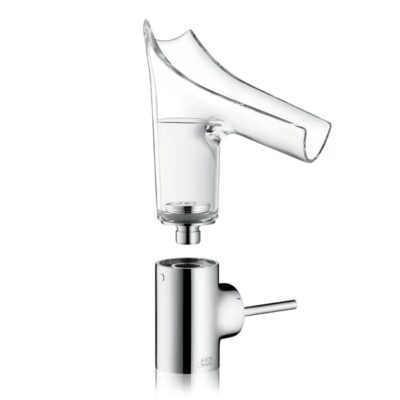 AXOR Starck V wastafelkraan 140 met EcoSmart met altijd open afvoer helder chroom 12112000 19 AXOR Starck V wastafelkraan 140 met EcoSmart met altijd open afvoer helder chroom 12112000 19