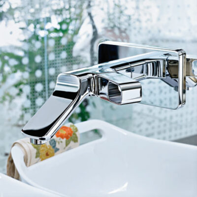 AXOR Urquiola eengreeps inbouw wastafelmengkraan met EcoSmart met altijd open afvoer chroom 11026000 4