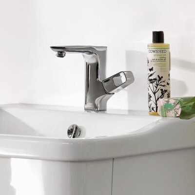 AXOR Urquiola wastafelkraan 130 met EcoSmart met altijd open afvoer chroom 11021000 9 AXOR Urquiola wastafelkraan 130 met EcoSmart met altijd open afvoer chroom 11021000 9
