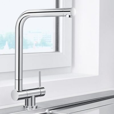 Blanco LARESSA-F venstermengkraan chroom – haakse draaibare uitloop met keramische schijven 521545 4