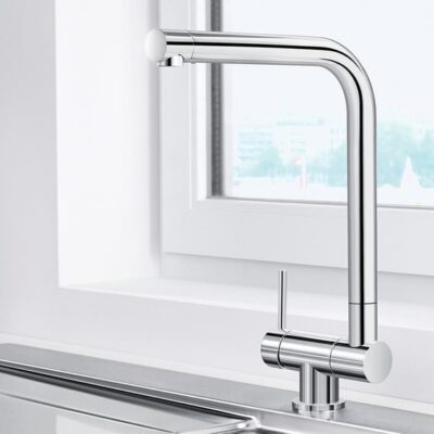 Blanco LARESSA-F venstermengkraan chroom – haakse draaibare uitloop met keramische schijven 521546 6