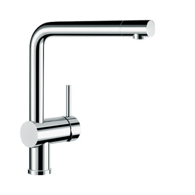 Blanco Linus draaibare haakse keukenmengkraan met keramische schijven en straalbreker chroom 514019 5