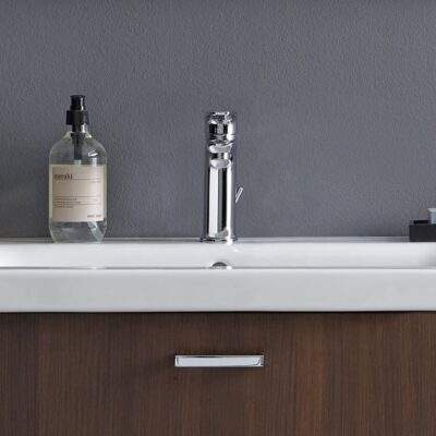 Duravit B.1 wastafelkraan M met trekstang-afvoergarnituur chroom B11020001010 19 Duravit B.1 wastafelkraan M met trekstang-afvoergarnituur chroom B11020001010 19