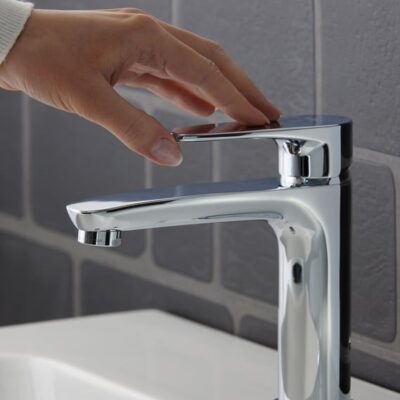 Duravit B.1 wastafelkraan M met trekstang-afvoergarnituur chroom B11020001010 24 Duravit B.1 wastafelkraan M met trekstang-afvoergarnituur chroom B11020001010 24