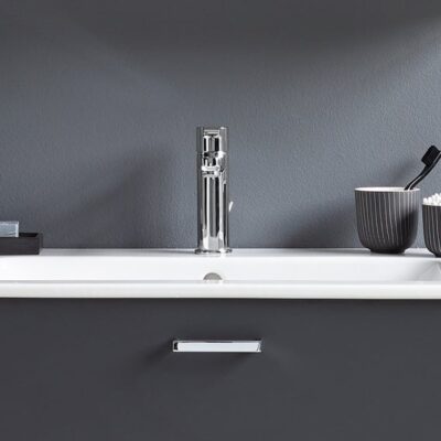 Duravit B.2 wastafelkraan M met trekstang-afvoergarnituur chroom B21020001010 19 Duravit B.2 wastafelkraan M met trekstang-afvoergarnituur chroom B21020001010 19