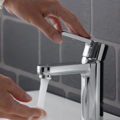 Duravit B.2 wastafelkraan M met trekstang-afvoergarnituur chroom B21020001010 23 Duravit B.2 wastafelkraan M met trekstang-afvoergarnituur chroom B21020001010 23