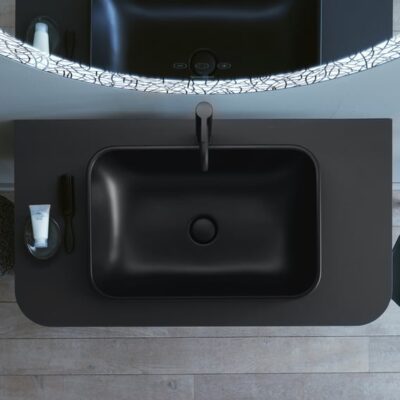 Duravit C.1 wastafelkraan L met verhoogd kraanlichaam mat-zwart C11030002046 5