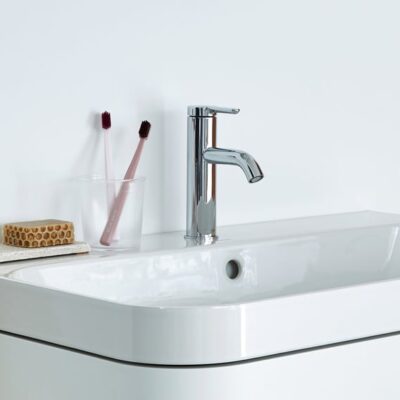 Duravit C.1 wastafelkraan M chroom C11020002010 35 Duravit C.1 wastafelkraan M chroom C11020002010 35