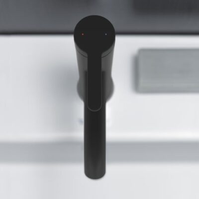 Duravit C.1 wastafelkraan M met trekstang-afvoergarnituur mat-zwart C11020001046 6