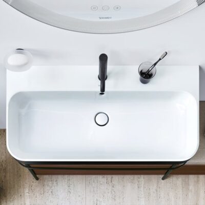 Duravit C.1 wastafelkraan M met trekstang-afvoergarnituur mat-zwart C11020001046 7