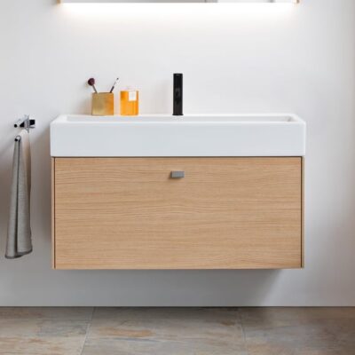 Duravit C.1 wastafelkraan M met trekstang-afvoergarnituur mat-zwart C11020001046 8