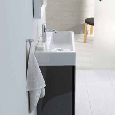 Duravit C.1 wastafelkraan S met trekstang-afvoergarnituur chroom C11010001010 33 Duravit C.1 wastafelkraan S met trekstang-afvoergarnituur chroom C11010001010 33