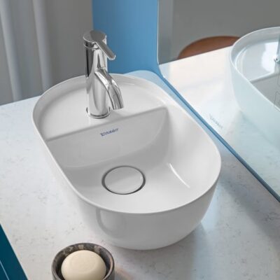 Duravit C.1 wastafelkraan S met trekstang-afvoergarnituur chroom C11010001010 28 Duravit C.1 wastafelkraan S met trekstang-afvoergarnituur chroom C11010001010 28