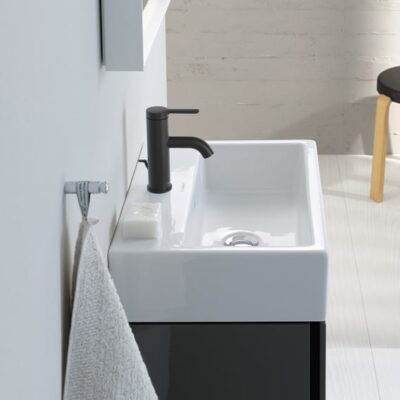 Duravit C.1 wastafelkraan S met trekstang-afvoergarnituur mat-zwart C11010001046 4