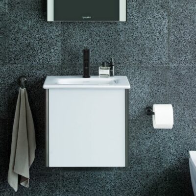 Duravit C.1 wastafelkraan S met trekstang-afvoergarnituur mat-zwart C11010001046 6