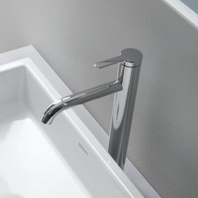 Duravit C.1 wastafelkraan XL met verhoogde kraanlichaam chroom C11040002010 15 Duravit C.1 wastafelkraan XL met verhoogde kraanlichaam chroom C11040002010 15