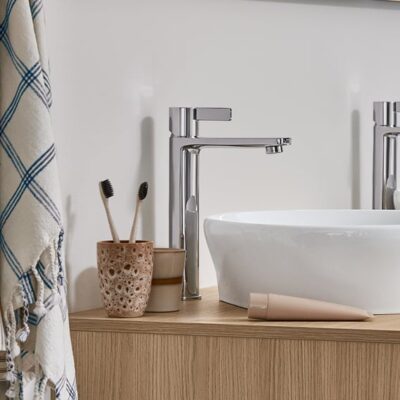 Duravit D-Neo wastafelkraan L met verhoogde kraanlichaam chroom DE1030002010 8 Duravit D-Neo wastafelkraan L met verhoogde kraanlichaam chroom DE1030002010 8