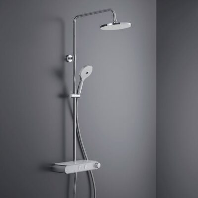 Duravit Shower Systems thermostatische opbouw regendoucheset Ø230 mm chroom TH4382008005 5