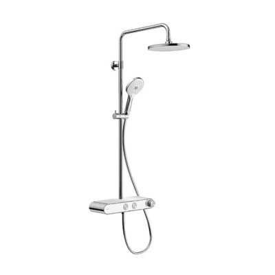 Duravit Shower Systems thermostatische opbouw regendoucheset Ø230 mm chroom TH4380008005 12