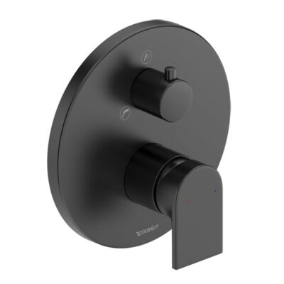 Duravit Tulum eengreeps badmengkraan afbouw mat-zwart met keramische cartridge en omsteller 4