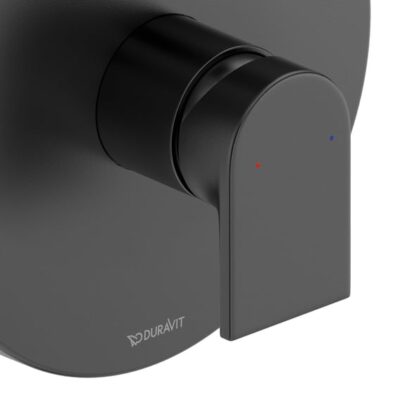Duravit Tulum eengreeps inbouw douchemengkraan 1 verbruiker mat-zwart TU4210010046 4