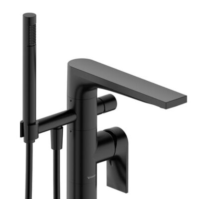 Duravit Tulum eengreeps vrijstaande badmengkraan mat-zwart TU5250000046 4