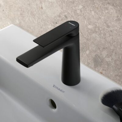 Duravit Tulum eengreeps wastafelmengkraan mat-zwart met keramische cartridge en flexibele slangen maat M 7