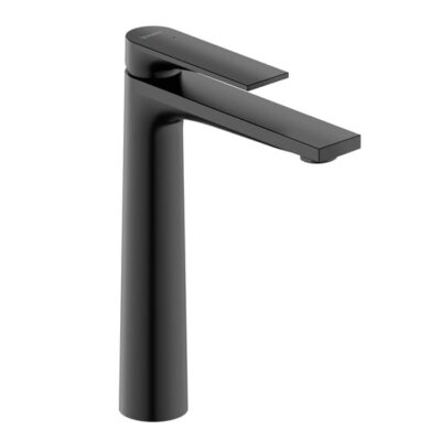 Duravit Tulum eengreeps wastafelmengkraan XL mat-zwart met keramische cartridge en flexibele slangen 4
