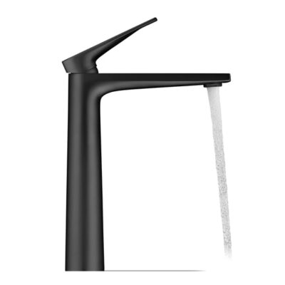 Duravit Tulum eengreeps wastafelmengkraan XL mat-zwart met keramische cartridge en flexibele slangen 6