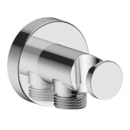 Duravit Tulum handdouchehouder met aansluiting ronde rozet chroom met G 1/2 Duravit Tulum handdouchehouder met aansluiting ronde rozet chroom met G 1/2