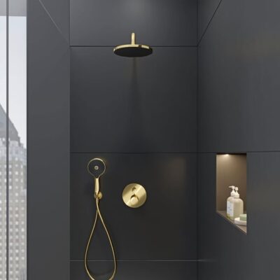 Duravit Universal hoofddouche 1 straalsoort Ø230 mm goud UV0662017034 9 Duravit Universal hoofddouche 1 straalsoort Ø230 mm goud UV0662017034 9