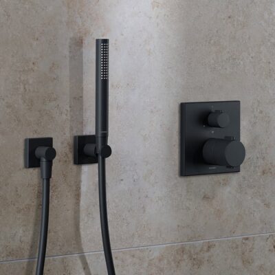 Duravit Universele thermostaat voor douche 1 verbruiker mat-zwart TH4200015046 4