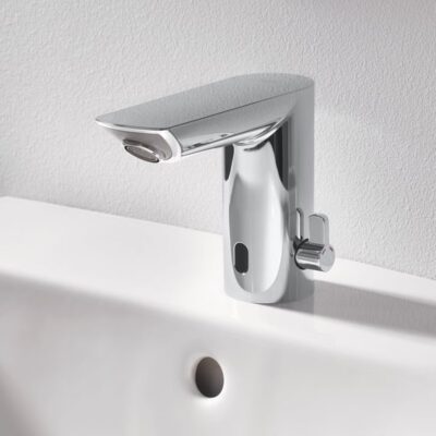 Grohe Bau Cosmopolitan E wastafelkraan met EcoJoy op batterijen chroom 36451000 6
