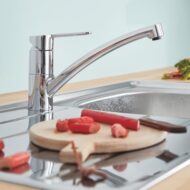 Grohe BauEco eenhendel keukenmengkraan draaibaar chroom 31680000 Grohe BauEco eenhendel keukenmengkraan draaibaar chroom 31680000