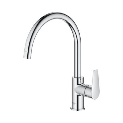 Grohe BauEdge eengreeps keukenmengkraan met hoge draaibare uitloop en keramisch cartridge 31367001 7