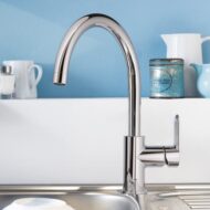 Grohe BauEdge eenhendel keukenmengkraan draaibaar chroom 31367000 Grohe BauEdge eenhendel keukenmengkraan draaibaar chroom 31367000