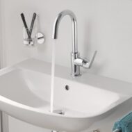 Grohe BauFlow eengreeps wastafelmengkraan 1/2 L-maat met draaibare uitloop chroom 23753000