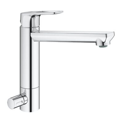 Grohe BauLoop eengreeps keukenmengkraan chroom met draaibare uitloop en keramische cartridge 31713000 4