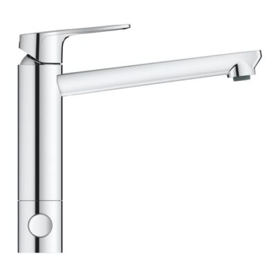 Grohe BauLoop eengreeps keukenmengkraan chroom met draaibare uitloop en keramische cartridge 31713000 5