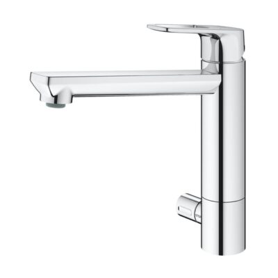 Grohe BauLoop eengreeps keukenmengkraan chroom met draaibare uitloop en keramische cartridge 31713000 6