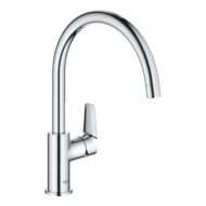 Grohe BauLoop eengreeps keukenmengkraan draaibaar chroom 31368001 Grohe BauLoop eengreeps keukenmengkraan draaibaar chroom 31368001