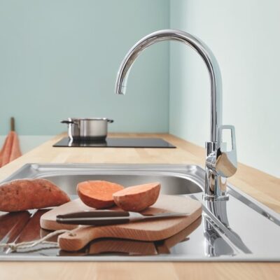 Grohe BauLoop eengreeps keukenmengkraan draaibaar chroom 31368001 5