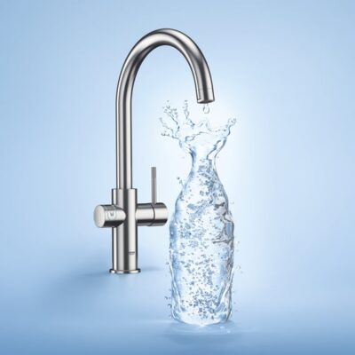 Grohe Blue Home C-afvoer Starter Kit Rond Draaibaar 2 standen Supersteel 31455DC1 4